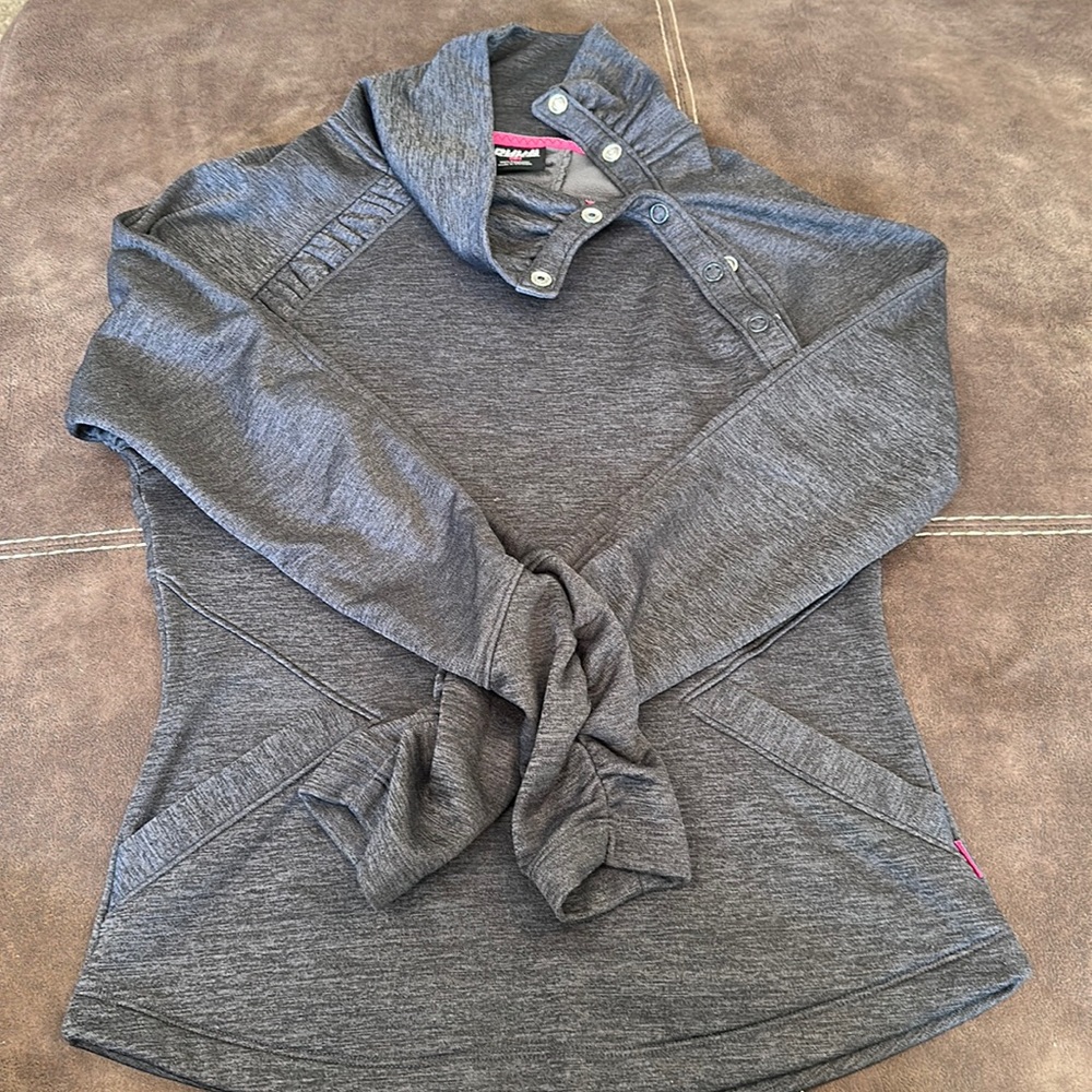 Deep Heather Muted Purple-Toned Gray Sweater